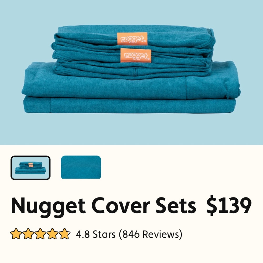 Used Atlantis nugget cover set